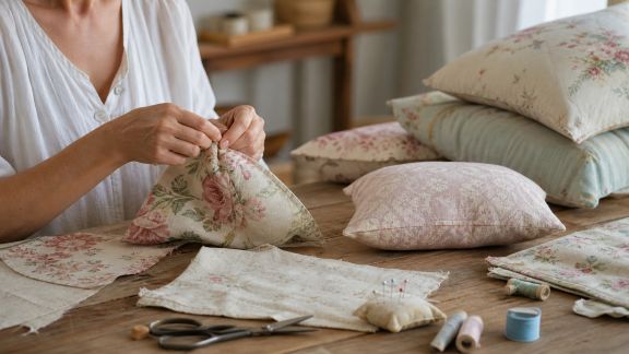 Atelier créatif : fabriquer soi-même des coussins au style vintage
