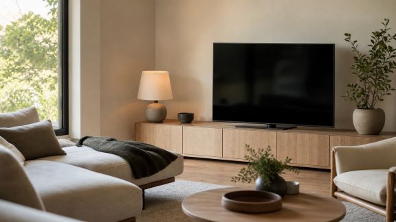 Créer un espace TV ergonomique et design dans le salon