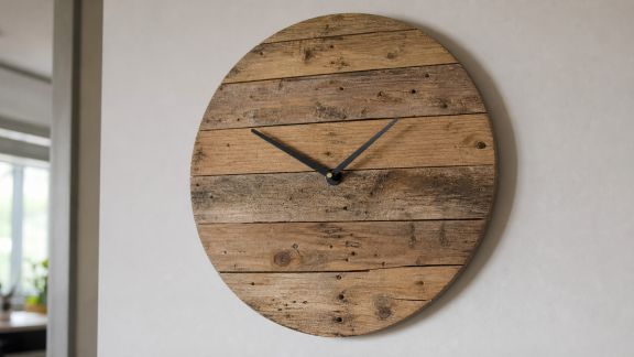 Fabriquer une grande horloge murale à partir de palettes recyclées