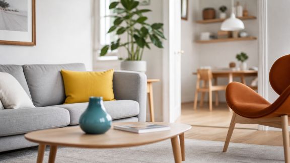 Harmoniser le style scandinave avec des touches de couleur vive