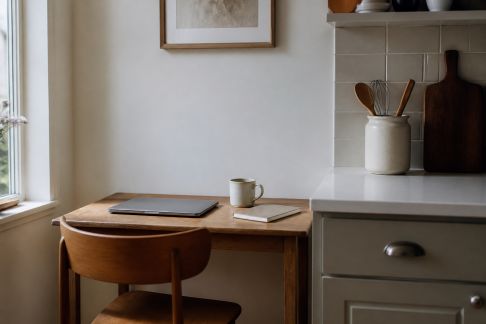 Installer un espace bureau discret dans la cuisine