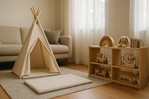 Installer un espace jeux pour enfants sans désordonner le salon