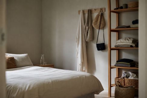 Comment aménager une chambre sans armoire classique