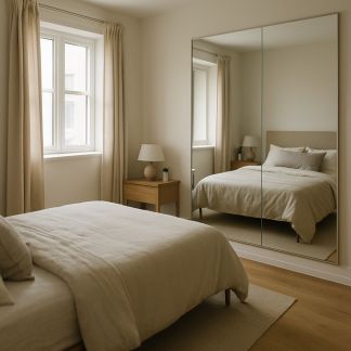Comment utiliser les miroirs pour agrandir visuellement la chambre
