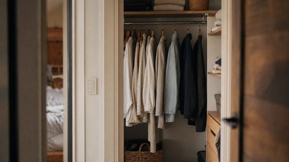 Créer un dressing fonctionnel dans un espace restreint