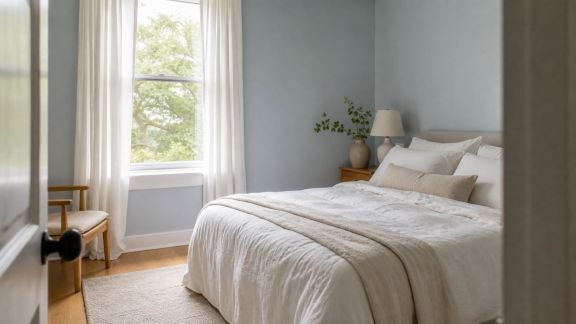 Utiliser les couleurs pour agrandir une petite chambre visuellement