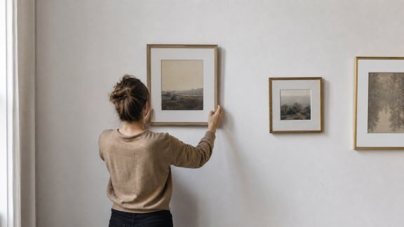 Comment choisir la bonne hauteur pour accrocher ses tableaux