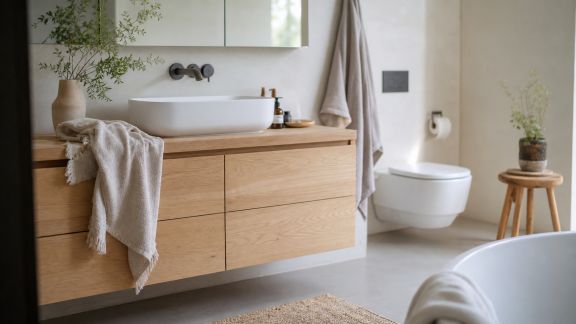 Redéfinir la salle de bain familiale grâce au design scandinave