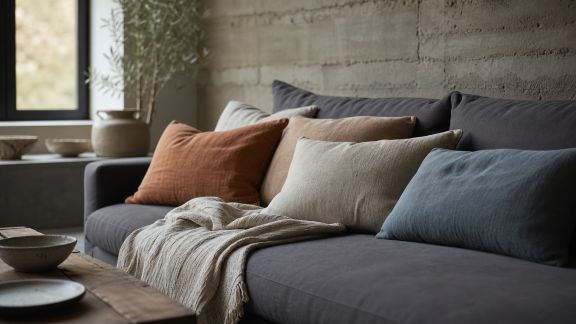 Textiles et coussins : adoucir l’industriel sans le dénaturer
