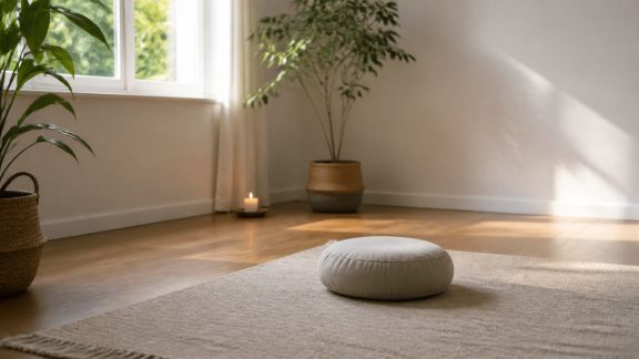 Créer un espace intérieur dédié au bien-être et à la méditation