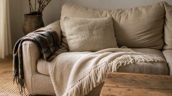 Comment réchauffer l’ambiance d’un salon avec des textiles
