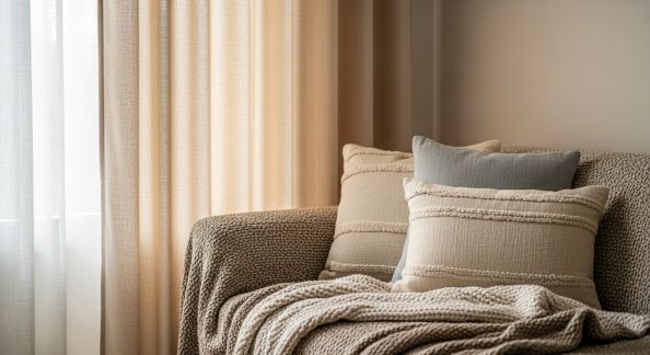 Créer une ambiance cocooning avec des rideaux et textiles