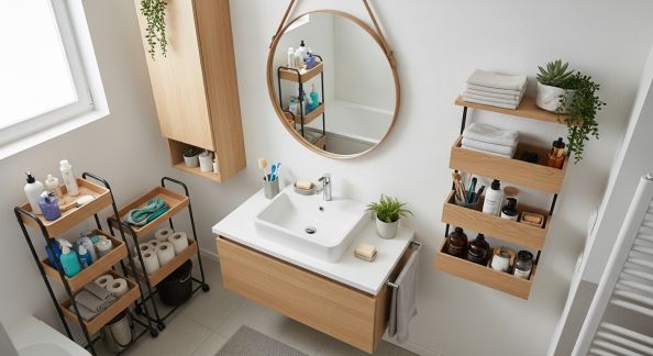 Maximiser le Rangement dans une Petite Salle de Bain : Nos Conseils
