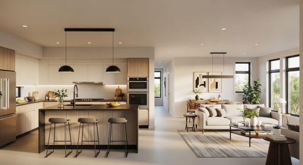 Cuisine ouverte sur le salon : astuces pour une transition harmonieuse