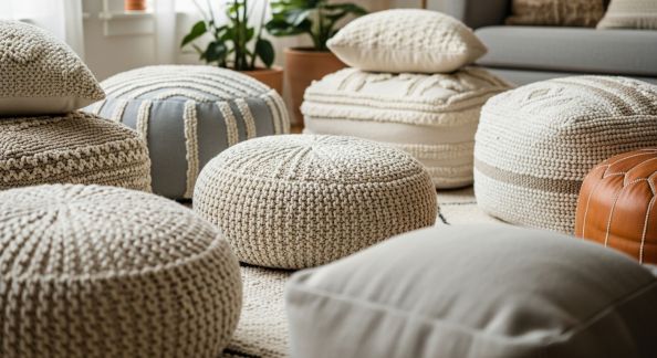 Assises Originales : Poufs et Coussins de Sol
