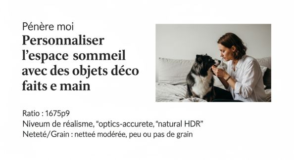 Personnaliser l’espace sommeil avec des objets déco faits main