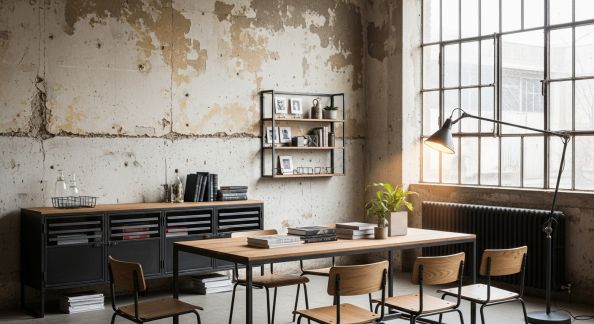 Intégrer des Meubles en Métal pour un Look Industriel et Pratique