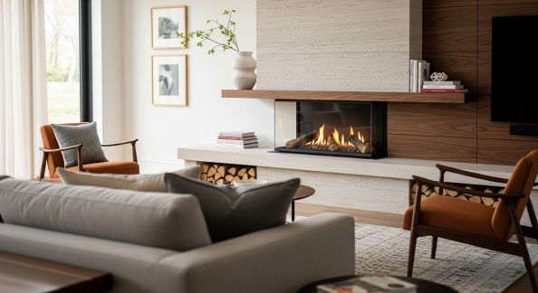 Comment intégrer une cheminée fonctionnelle et esthétique dans le salon