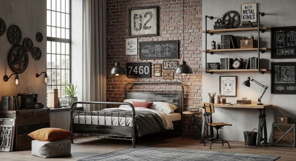 Décorer la chambre des enfants avec une touche industrielle