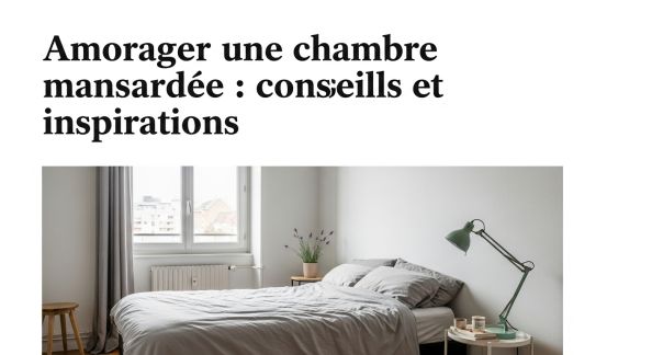 Aménager une chambre mansardée : conseils et inspirations