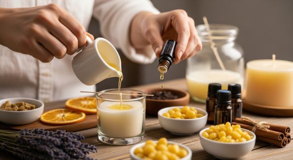 Fabriquer ses Propres Bougies avec des Parfums Naturels