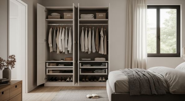 Les Penderies Ouvertes : Tendance et Praticité dans une Chambre Moderne