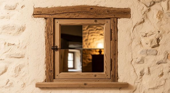 Transformer une Fenêtre en Miroir avec Cadre Rustique