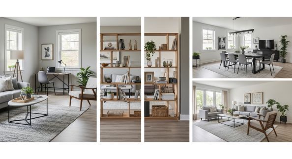 Séparer les espaces dans un salon sans cloisons fixes