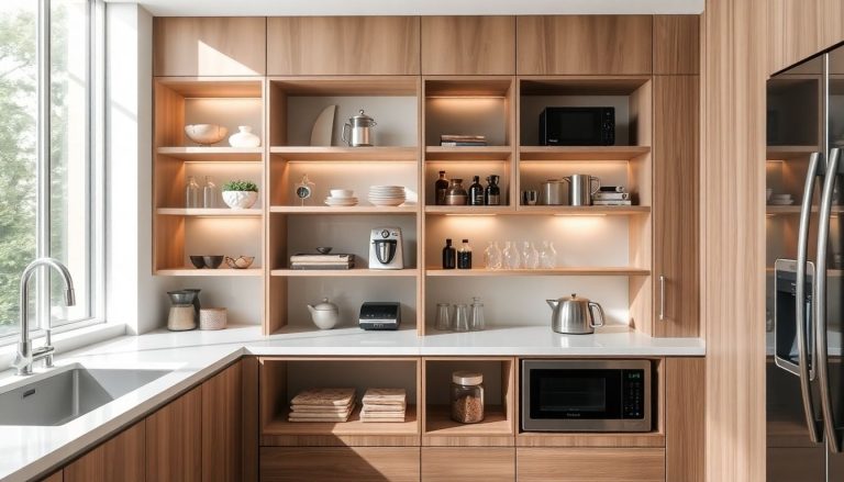 Créez un espace dédié aux appareils électroménagers avec des niches adaptées : Idées d'aménagements pour la cuisine