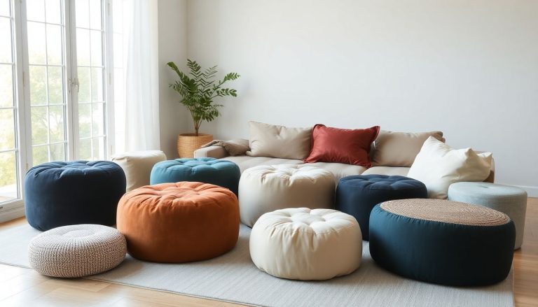 Poufs design : la solution déco pratique qui s'adapte à tous vos espaces